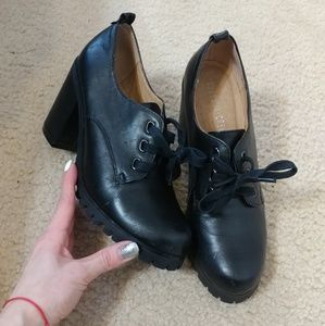 Real leather oxfords